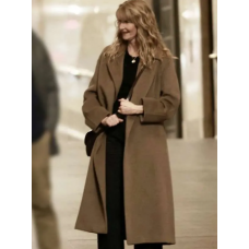 Is This Thing On Laura Dern Brown Coat